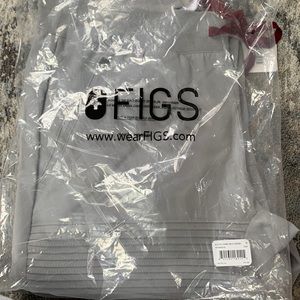 Figs cement color limited edition skinny moto jogger scrubs new